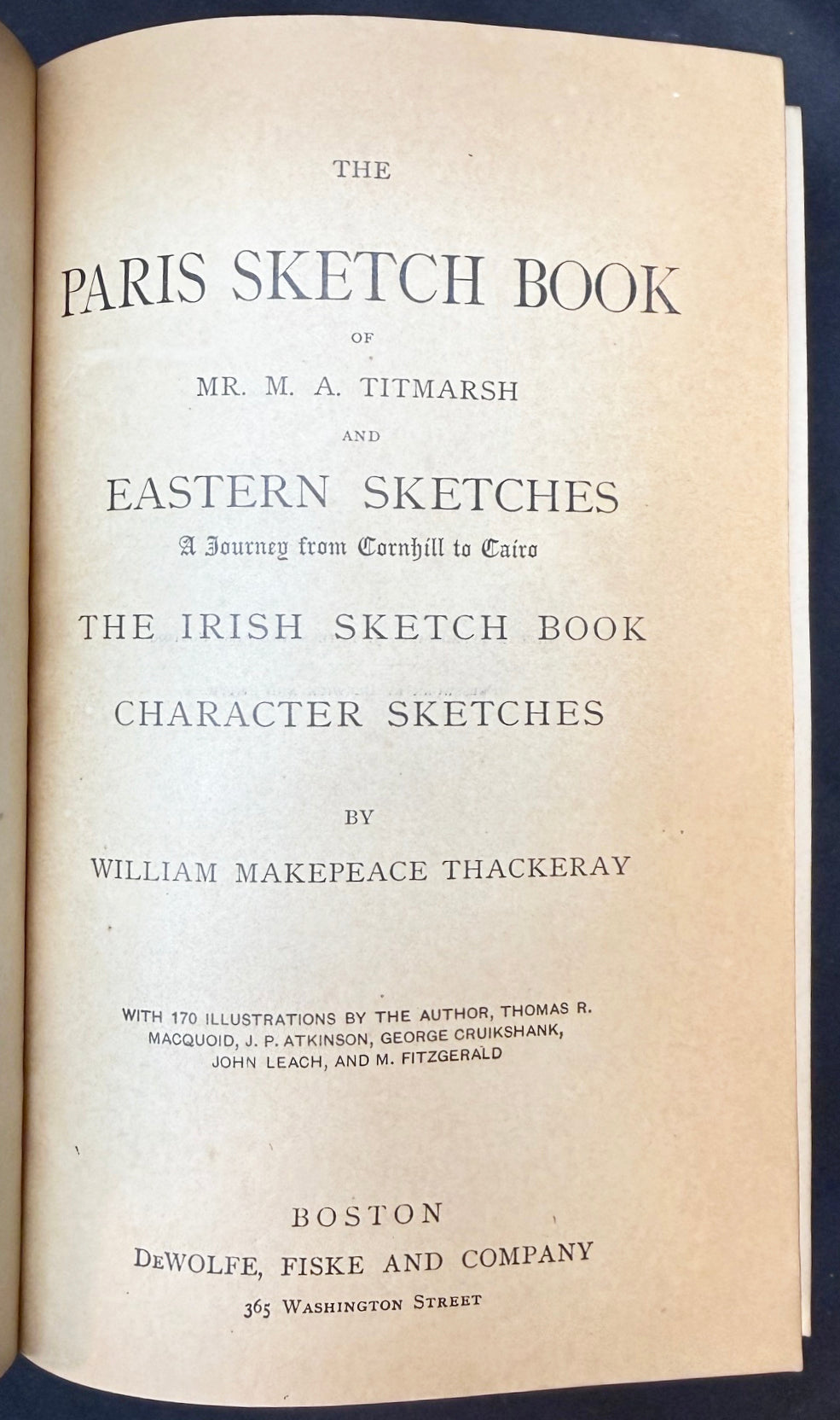 WILLIAM MAKEPEACE THACKERAY WORKS, 10 VOLUMES, 1880s
