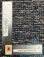 ANTIQUE CHINESE NICHOLS ART DECO HAND-KNOTTED RUG, INDIGO FIELD, MINIMALIST OPEN DESIGN, 1920S, 8.11 x 11.6 (272cm x 351cm)
