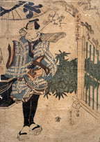 ANTIQUE JAPANESE WOODBLOCK PRINT BY UTAGAWA KUNISADA (1786-1864) 15IN x 20IN (38cm x 51cm)