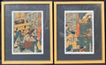 ORIGINAL JAPANESE WOODBLOCK DIPTYCH BY UTAGAWA YOSHIIKU (1833-1904) TITLED ANTICIPATION AT MORONAO’S MANSION, 18IN x 22IN (46cm x 56cm)