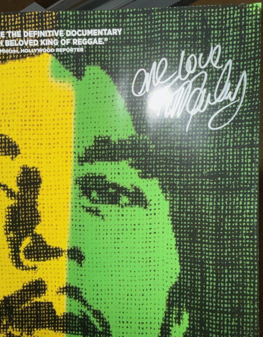 ZIGGY MARLEY AND RITA MARLEY DUAL-SIGNED “MARLEY” FILM POSTER, OFFICIAL DOCUMENTARY IN 2012, 18.5IN x 22.5IN (47cm x 57cm)