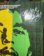 ZIGGY MARLEY AND RITA MARLEY DUAL-SIGNED “MARLEY” FILM POSTER, OFFICIAL DOCUMENTARY IN 2012, 18.5IN x 22.5IN (47cm x 57cm)