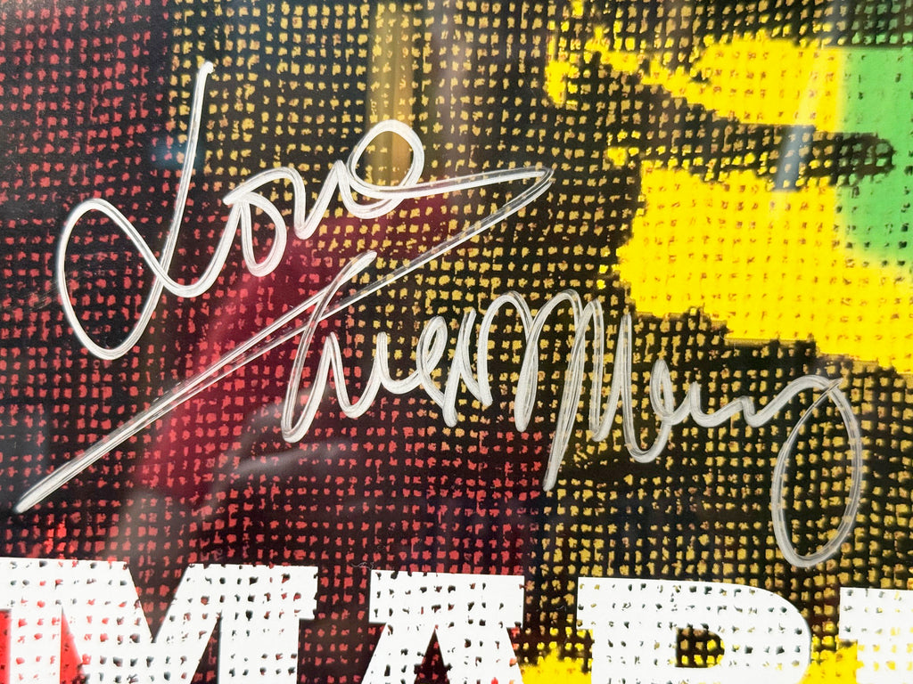 ZIGGY MARLEY AND RITA MARLEY DUAL-SIGNED “MARLEY” FILM POSTER, OFFICIAL DOCUMENTARY IN 2012, 18.5IN x 22.5IN (47cm x 57cm)
