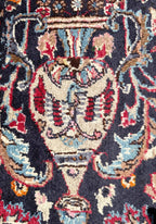SIGNED PERSIAN KASHAN PICTORIAL HAND KNOTTED RUG, 9.8 x 12.3 (295cm x 373cm)
