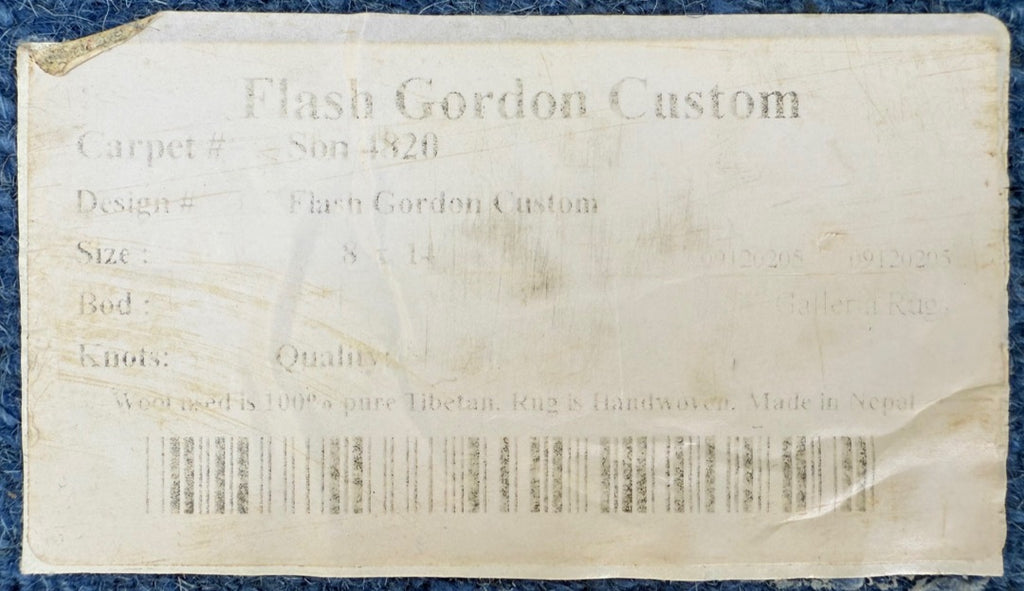 TIBETAN FLASH GORDON HAND KNOTTED RUG, 8.0 x 14.0 (244cm x 427cm)