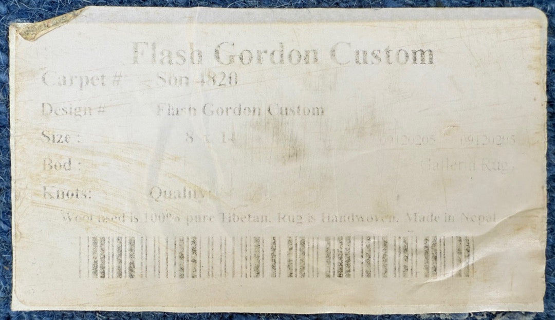 TIBETAN FLASH GORDON HAND KNOTTED RUG, 8.0 x 14.0 (244cm x 427cm)