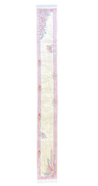 EXTRA LONG, NEW ART DECO HAND KNOTTED 90 LINE RUNNER, 2.6 x 20.0 (76cm x 508cm)