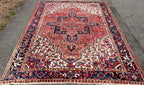 VINTAGE PERSIAN HERIZ HAND KNOTTED RUG, 8.8 x 11.2 (264cm x 340cm)