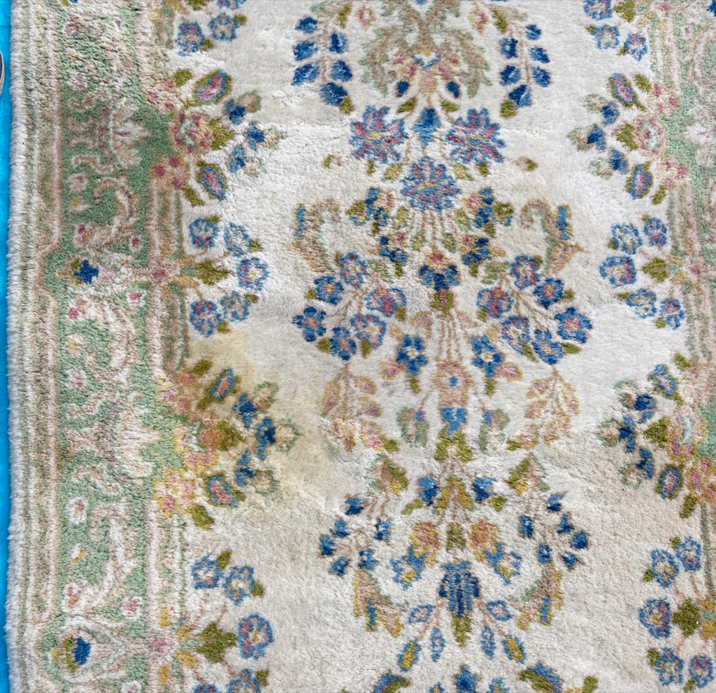 EXTRA-LONG PERSIAN KERMAN HAND KNOTTED RUNNER WITH 175+ KPSI, 3.0 x 17.10 (91cm x 544cm)