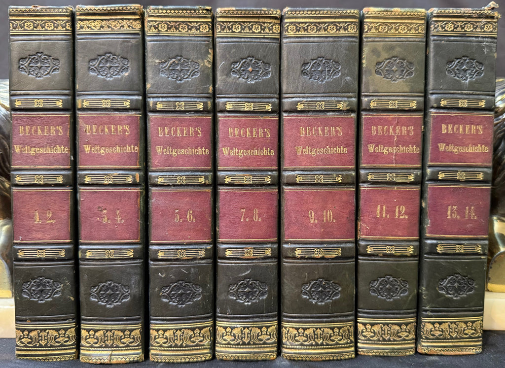 KARL FRIEDRICH BECKER’S GESCHICHTE DER ALTEN WELT, 7 VOLUMES, 1844