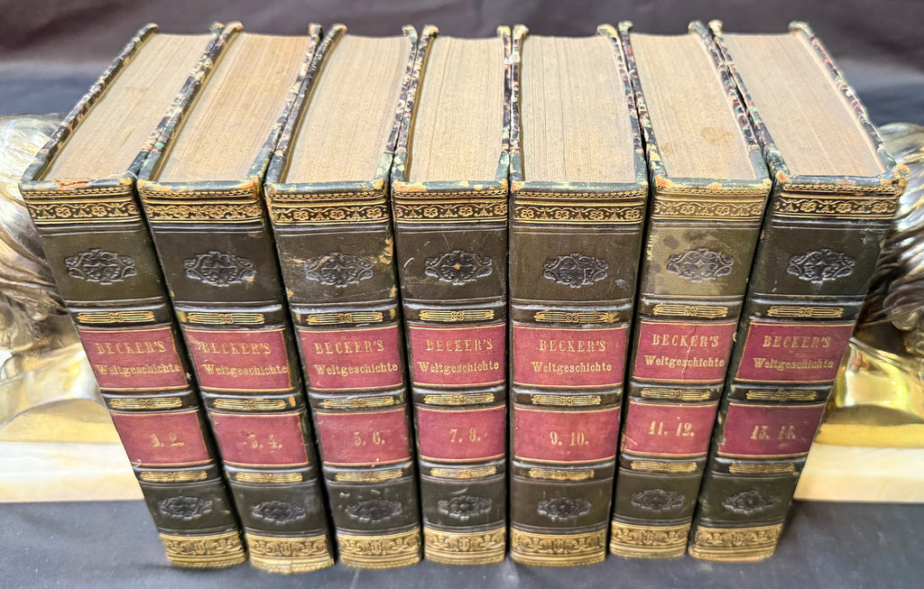KARL FRIEDRICH BECKER’S GESCHICHTE DER ALTEN WELT, 7 VOLUMES, 1844