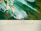 LEROY NEIMAN (1921-2012) ORIGINAL, LIMITED EDITION, HAND SIGNED, SILKSCREEN SERIGRAPH TITLED ASSAULTING THE PEQUOD WITH COA, 27.5IN X 39.5IN (70cm x 100cm)