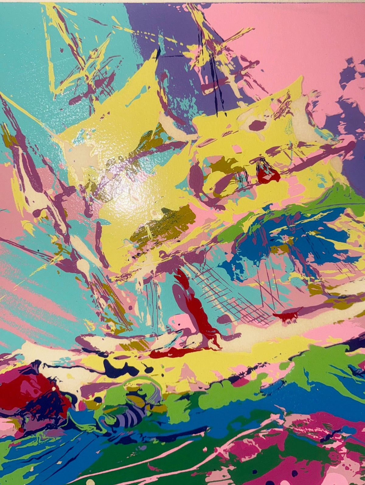 LEROY NEIMAN (1921-2012) ORIGINAL, LIMITED EDITION, HAND SIGNED, SILKSCREEN SERIGRAPH TITLED ASSAULTING THE PEQUOD WITH COA, 27.5IN X 39.5IN (70cm x 100cm)