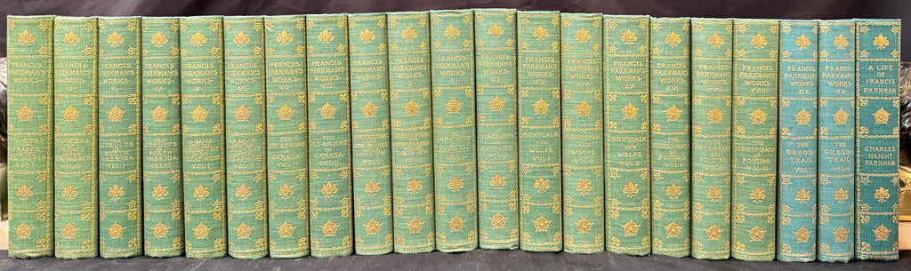 THE WORKS OF FRANCIS PARKMAN, CHAMPLAIN EDITION, 21 VOLUMES, 1897