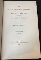 THE WORKS OF FRANCIS PARKMAN, CHAMPLAIN EDITION, 21 VOLUMES, 1897