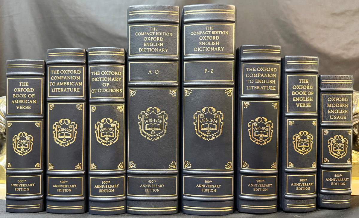 FRANKLIN LIBRARY OXFORD REFERENCE CLASSICS, 500TH ANNIVERSARY LIMITED EDITION, 8 VOLUMES