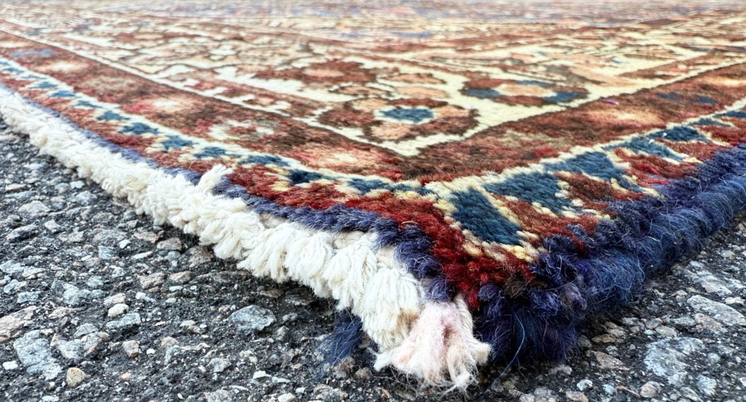 ANTIQUE PERSIAN HERIZ HAND KNOTTED RUG, 4.7 x 10.3 (140cm x 312cm)