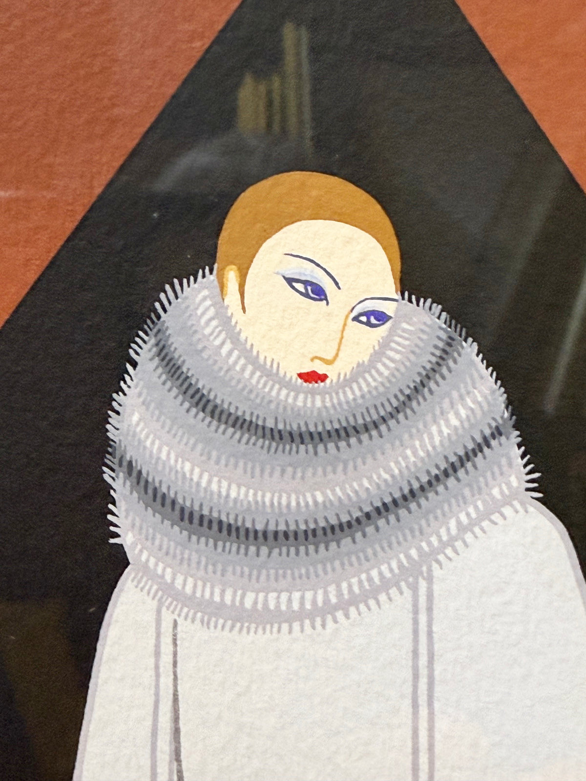ERTE (1892-1990) HAND-SIGNED, LIMITED EDITION SERIGRAPH TITLED MANHATTAN MARY IV, 25IN x 29.5IN (64cm x 75cm)