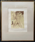 SALVADOR DALI (1904-1989) HAND SIGNED, LIMITED-EDITION LITHOGRAPH TITLED LE PECHEUR WITH COA, 24IN x 30IN (61cm x 76cm)