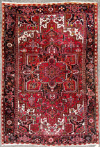 VINTAGE PERSIAN HERIZ HAND KNOTTED RUG, 7.9 x 11.3 (236cm x 343cm)