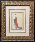ROMAIN DE TIRTOFF, OR ERTE (1892-1990) SEDUCTRESS, HAND SIGNED ART DECO COLOR LITHOGRAPH, 1979, EDITION 292/300, 27IN x 32IN (69cm x 81cm)