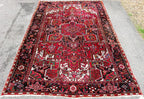 VINTAGE PERSIAN HERIZ HAND KNOTTED RUG, 7.9 x 11.3 (236cm x 343cm)
