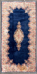 MANSION SIZED VINTAGE PERSIAN KERMAN HAND KNOTTED RUG WITH 200+ KPSI, 9.8 x 19.6 (294cm x 594cm)