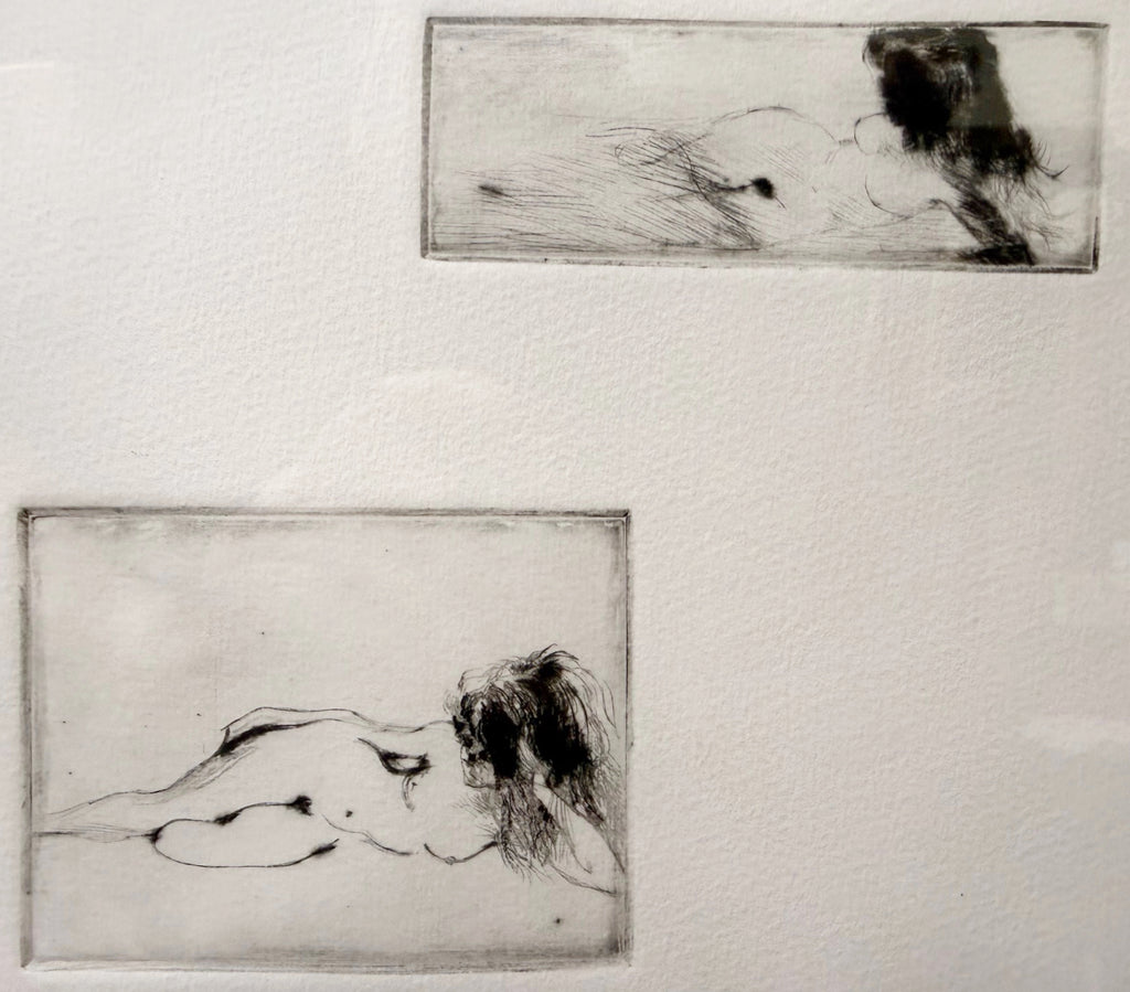 LEROY NEIMAN (1921-2012) SIX NUDES, HAND SIGNED, LIMITED-EDITION ETCHING WITH COA, 28.5IN x 37.5IN (72cm x 95cm)
