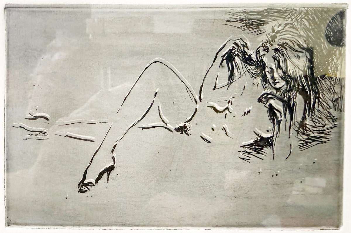 LEROY NEIMAN (1921-2012) SIX NUDES, HAND SIGNED, LIMITED-EDITION ETCHING WITH COA, 28.5IN x 37.5IN (72cm x 95cm)