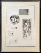 LEROY NEIMAN (1921-2012) SIX NUDES, HAND SIGNED, LIMITED-EDITION ETCHING WITH COA, 28.5IN x 37.5IN (72cm x 95cm)