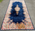 MANSION SIZED VINTAGE PERSIAN KERMAN HAND KNOTTED RUG WITH 200+ KPSI, 9.8 x 19.6 (294cm x 594cm)