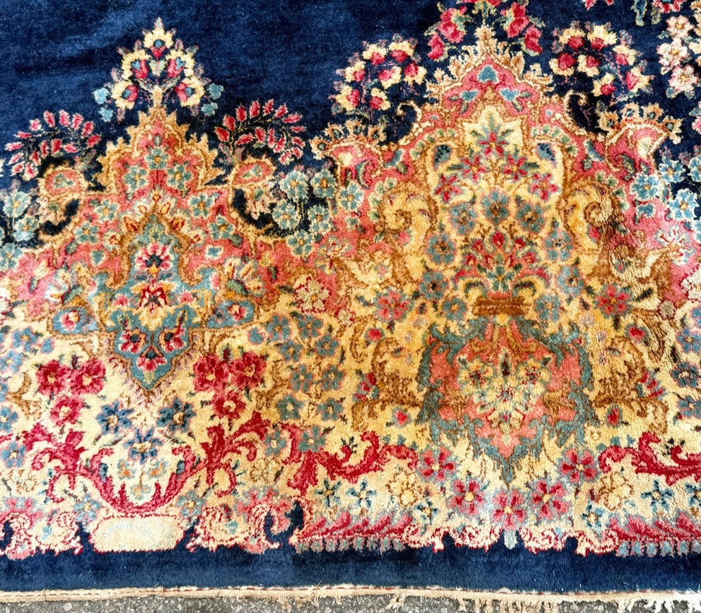 MANSION SIZED VINTAGE PERSIAN KERMAN HAND KNOTTED RUG WITH 200+ KPSI, 9.8 x 19.6 (294cm x 594cm)
