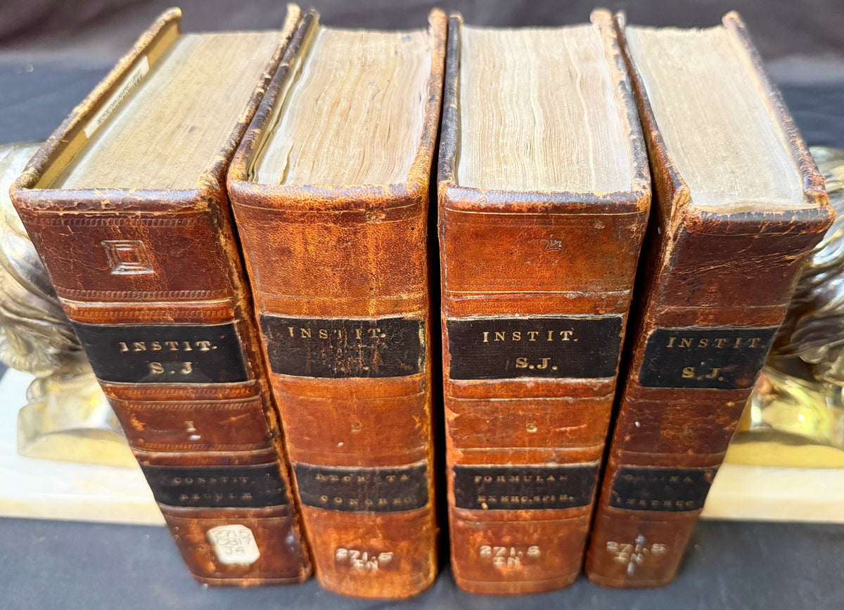 CONSTITUTIONES SOCEITATIS JESU, CUM EARUM DECLARATIONIBUS, 4 VOLUMES, 1827