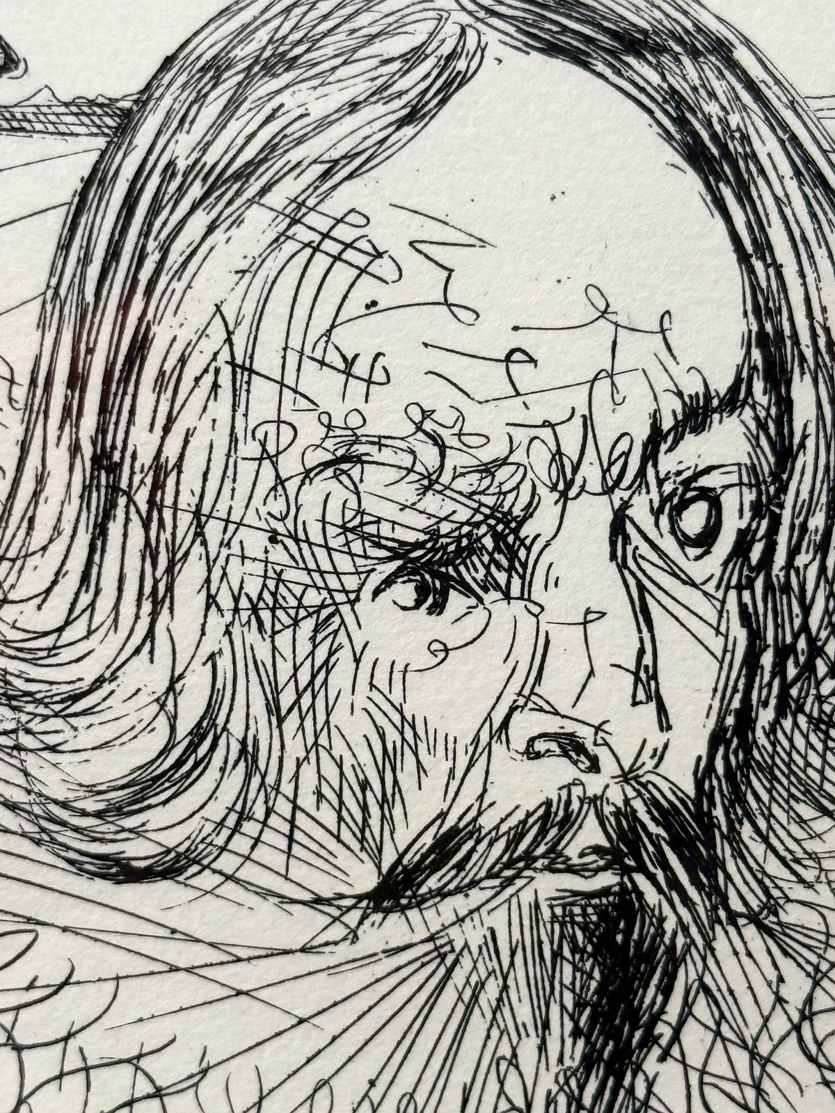 SALVADOR DALI (1904-1989) ORIGINAL ETCHING TITLED CERVANTES WITH COA, 14.75IN x 16.75IN (37.5cm x 42.5cm)