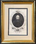 HENRY CLAY 19TH CENTURY AMERICAN PORTRAIT ENGRAVING THE GREAT COMPROMISER, 13IN x 16IN (33cm x 41cm)