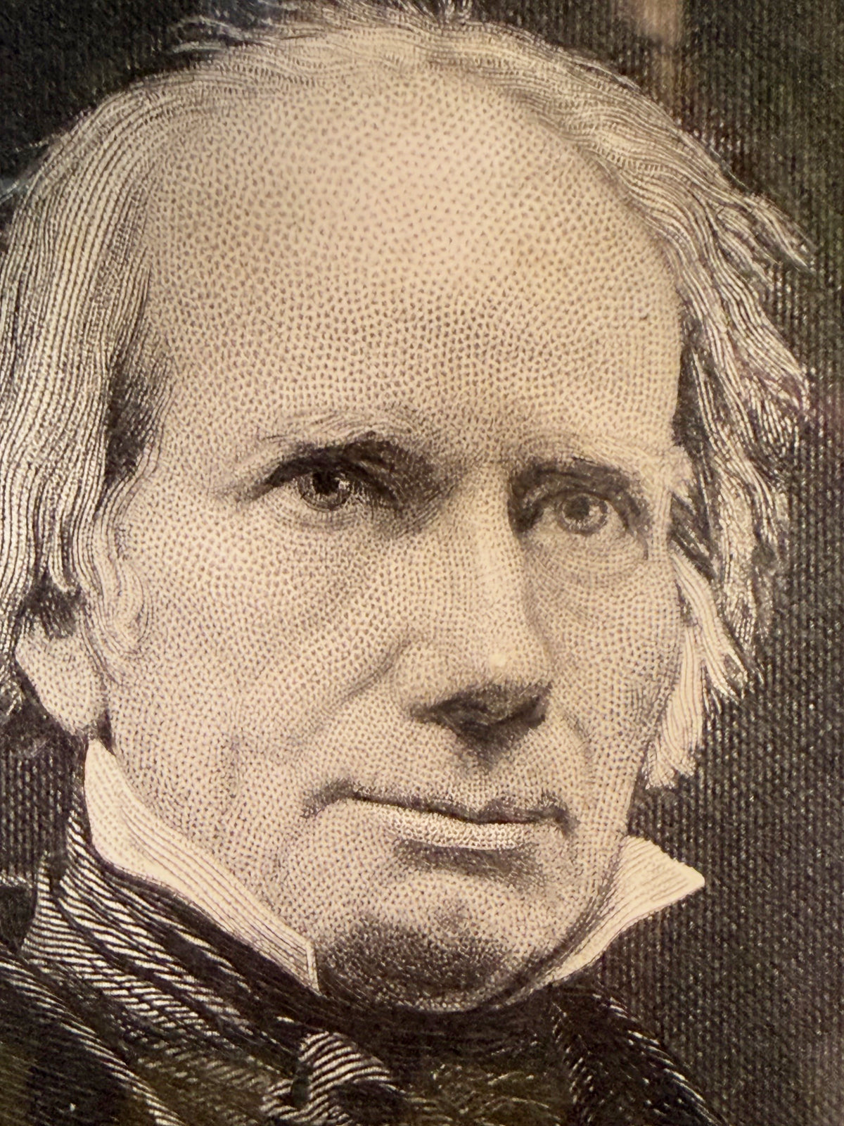 HENRY CLAY 19TH CENTURY AMERICAN PORTRAIT ENGRAVING THE GREAT COMPROMISER, 13IN x 16IN (33cm x 41cm)