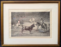 FRANCISCO JOSE DE GOYA Y LUCIENTES (1746-1828) ETCHING TITLED THE CELEBRATED PICADOR, 15IN x 19.25IN (38.1cm x 48.9cm)