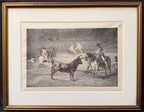 FRANCISCO JOSE DE GOYA Y LUCIENTES (1746-1828) ETCHING TITLED THE CELEBRATED PICADOR, 15IN x 19.25IN (38.1cm x 48.9cm)