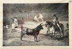 FRANCISCO JOSE DE GOYA Y LUCIENTES (1746-1828) ETCHING TITLED THE CELEBRATED PICADOR, 15IN x 19.25IN (38.1cm x 48.9cm)