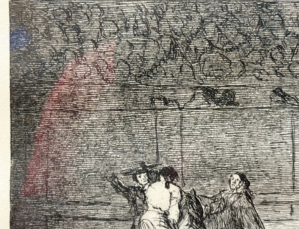 FRANCISCO JOSE DE GOYA Y LUCIENTES (1746-1828) ETCHING TITLED THE CELEBRATED PICADOR, 15IN x 19.25IN (38.1cm x 48.9cm)