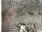 FRANCISCO JOSE DE GOYA Y LUCIENTES (1746-1828) ETCHING TITLED THE CELEBRATED PICADOR, 15IN x 19.25IN (38.1cm x 48.9cm)