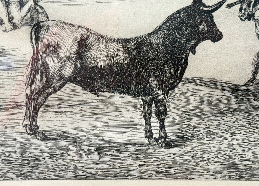 FRANCISCO JOSE DE GOYA Y LUCIENTES (1746-1828) ETCHING TITLED THE CELEBRATED PICADOR, 15IN x 19.25IN (38.1cm x 48.9cm)