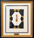 ERTE (1892-1990) HAND-SIGNED, LIMITED EDITION SERIGRAPH TITLED MANHATTAN MARY V, 25IN x 29.5IN (64cm x 75cm)