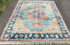 CAUCASIAN KAZAK HAND KNOTTED RUG, 8.5 x 9.9 (257cm x 297cm)