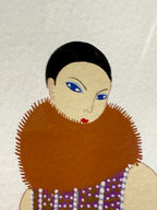 ERTE (1892-1990) HAND-SIGNED, LIMITED EDITION SERIGRAPH TITLED MANHATTAN MARY V, 25IN x 29.5IN (64cm x 75cm)