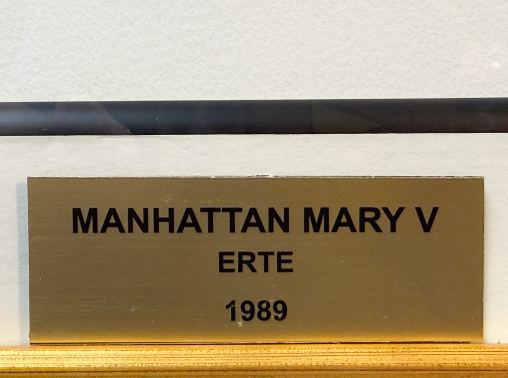 ERTE (1892-1990) HAND-SIGNED, LIMITED EDITION SERIGRAPH TITLED MANHATTAN MARY V, 25IN x 29.5IN (64cm x 75cm)