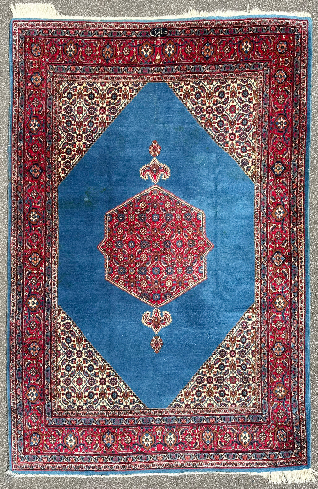 VINTAGE PERSIAN, SIGNED KOLIAI HAND KNOTTED RUG WITH 200+ KPSI, 6.6 x 10.0 (198cm x 305cm)