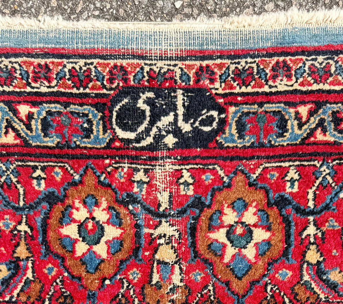 VINTAGE PERSIAN, SIGNED KOLIAI HAND KNOTTED RUG WITH 200+ KPSI, 6.6 x 10.0 (198cm x 305cm)