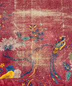 ANTIQUE CHINESE NICHOLS ART DECO HAND-KNOTTED RUG, 1920S SLIGHTLY DISTRESSED, 8.10 x 11.9 (269cm x 358cm)