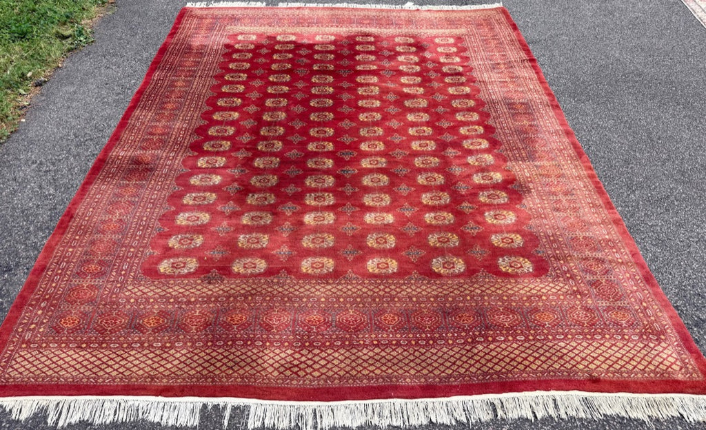 BUKHARA HAND KNOTTED RUG, 9.5 x 12.0 (287cm x 366cm)
